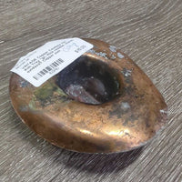 VINTAGE Copper Cowboy Hat Ash Tray *gc, thick residue, stains, oxidized?
