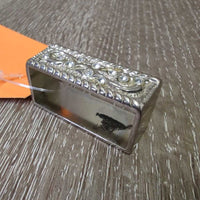 Bling Belt Buckle KEEPER (only) *gc, rubs, scuffs, peeled spots
