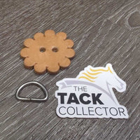 Leather Concho, D Ring *gc, tape

