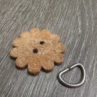 Leather Concho, D Ring *gc, tape
