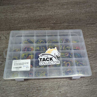Braiding Elastics, plastic storage box *new elastics, mnr hair, box scratchces
