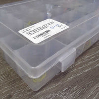Braiding Elastics, plastic storage box *new elastics, mnr hair, box scratchces
