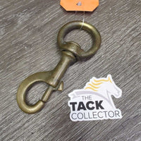 Hvy Brass Snap, swivel end *gc, clean, oxidized, stsins, loose
