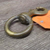 Hvy Brass Snap, swivel end *gc, clean, oxidized, stsins, loose
