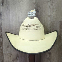 Straw Western Hat *vgc, mnr dirt & stains
