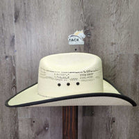 Straw Western Hat *vgc, mnr dirt & stains
