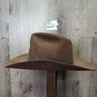 Hvy xxxxx Felt Western Hat *gc, dirty, stains
