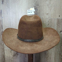 Hvy xxxxx Felt Western Hat *gc, dirty, stains
