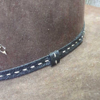 Hvy xxxxx Felt Western Hat *gc, dirty, stains
