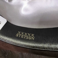 Hvy xxxxx Felt Western Hat *gc, dirty, stains
