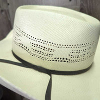 Straw Western Hat *gc, mnr dirt, stains & bent
