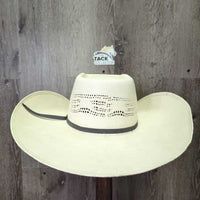 Straw Western Hat *gc, mnr dirt, stains & bent
