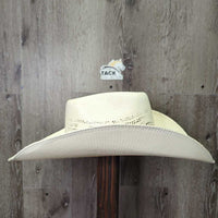 Straw Western Hat *gc, mnr dirt, stains & bent
