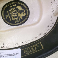 Straw Western Hat *gc, mnr dirt, stains & bent
