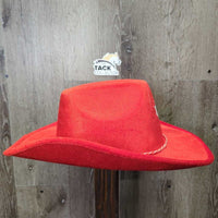 Synthetic Western Hat, string "Maple Leaf" *vgc, mnr rubs, pills & thread
