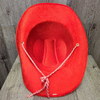 Synthetic Western Hat, string "Maple Leaf" *vgc, mnr rubs, pills & thread
