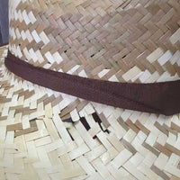 Light Straw Western Hat *like new, broken/holey, loose threads
