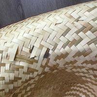Light Straw Western Hat *like new, broken/holey, loose threads

