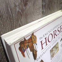 The Encyclopedia of the Horse by Wlwyn Hartley Edwards *gc, rubs, scuffs, curled edges, torn & bent corners, stains, dirt
