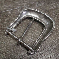 Light Engraved Metal Belt Buckle *vgc, clean, stains & rubs
