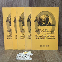 Vintage Set of 5: Prof Beery's Saddle Horse Instructions *vgc, mnr faded, stains & rubs
