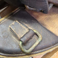 Middleton & Sons WW1 Cavalry Saddle, 2x Stirrup Irons & Leathers, Girth *NOT for Riding - DISPLAY ONLY
