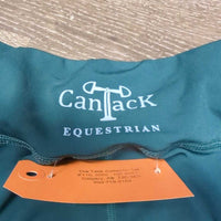 Fleece Lined Full Seat Sticky Riding Tight Breeches, Pull on *vgc, mnr hair, seam rubs & frays
