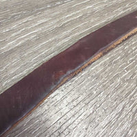 Thick Soft Leather Strap, big roller buckle *vgc/xc, mnr dings, rough edges, creases & stains
