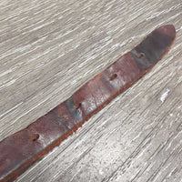1 ONLY Plain Soft Leather Western Fender Hobble Strap *gc, clean, stains, creases, dents

