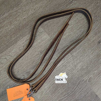 Thick Nylon Lined Stirrup Leathers *vgc, clean, mnr split hole edges, dents, stains & threads
