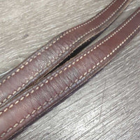 Thick Nylon Lined Stirrup Leathers *vgc, clean, mnr split hole edges, dents, stains & threads
