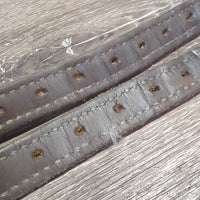 Thick Nylon Lined Stirrup Leathers *vgc, clean, mnr split hole edges, dents, stains & threads
