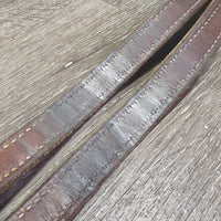 Thick Nylon Lined Stirrup Leathers *vgc, clean, mnr split hole edges, dents, stains & threads
