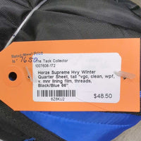 Hvy Winter Quarter Sheet, tail *vgc, clean, wpf, v. mnr lining film, threads
