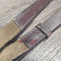 Long Elastic Side Reins *vgc, clean, mnr dirt, threads, rubs, dents & xholes, elastic edges: rubs & frays
