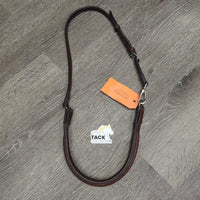 Soft Rsd/Padded Browband & Throatlatch, snap, adjustable *vgc, clean, mnr stains, chipped & scraped edges
