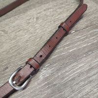 Soft Rsd/Padded Browband & Throatlatch, snap, adjustable *vgc, clean, mnr stains, chipped & scraped edges
