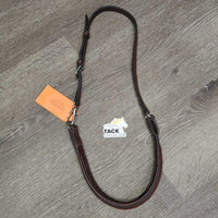 Soft Rsd/Padded Browband & Throatlatch, snap, adjustable *vgc, clean, mnr stains, chipped & scraped edges
