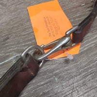 Soft Rsd/Padded Browband & Throatlatch, snap, adjustable *vgc, clean, mnr stains, chipped & scraped edges
