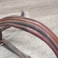 Rsd Padded Monocrown Noseband *fair, v.stiff, v.dry, clean, pulled edge, NO Flash, stains, clean & dirty

