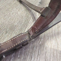 Rsd Padded Monocrown Noseband *fair, v.stiff, v.dry, clean, pulled edge, NO Flash, stains, clean & dirty
