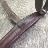 Rsd Padded Monocrown Noseband *fair, v.stiff, v.dry, clean, pulled edge, NO Flash, stains, clean & dirty
