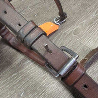 Rsd Padded Monocrown Noseband *fair, v.stiff, v.dry, clean, pulled edge, NO Flash, stains, clean & dirty

