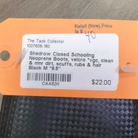 Closed Schooling Neoprene Boots, velcro *vgc, clean & mnr dirt, scuffs, rubs & hair
