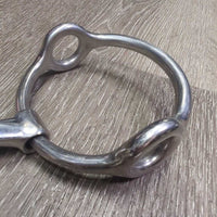 Thin Slow Twist Loose Ring Gag Bit, 2x rubberr guards *vgc/xc, clean, mnr scuffs, guards: rubs
