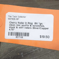 Cherry Roller D Ring Bit *gc, clean, mnr scuffs & scratches, stuck & stiff rollers
