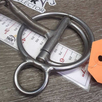 #232 Sweet Iron Rockin S D Ring Snaffle Bit *vgc/xc, clean, mnr scuffs

