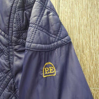 Light Quilt Jacket, Zipper, Snaps *gc, puckers, stains, rubs, older?
