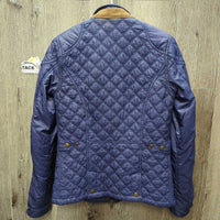 Light Quilt Jacket, Zipper, Snaps *gc, puckers, stains, rubs, older?
