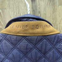 Light Quilt Jacket, Zipper, Snaps *gc, puckers, stains, rubs, older?

